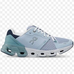 On Running Blue and Gray Athletic Shoes with CloudTec Cushioning